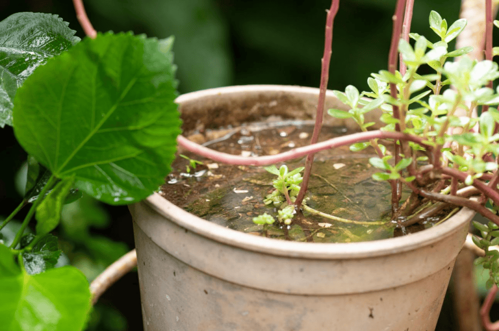a motionless bucket of water. A perfect breeding ground for mosquitos. 