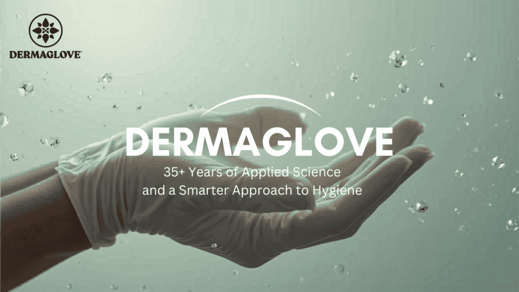 Lisa Levison founded DERMAGLOVE. She has spent over 35 years on holistic sanitization science. Her work includes the trademarked INVIS-O-BOND.