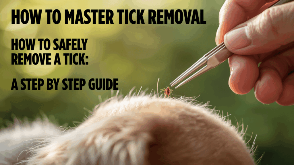 How to remove a tick from a person or your favorite pet